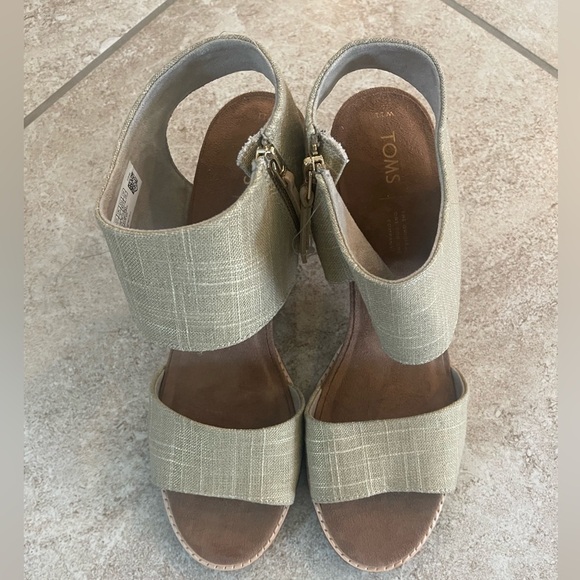 Block Heeled Cutout Sandals by Toms  Sz 11 - Picture 3 of 7